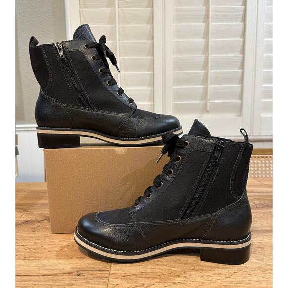 Walking Cradles Knox Ankle Boots Black Leather Size 7.5 NWOB Stylish Comfy - Picture 8 of 11